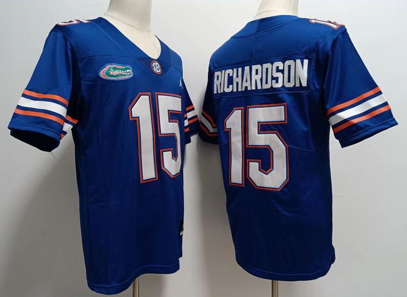 Men Florida Gators #15 Richardson Blue 2024 Vapor NCAA Jersey